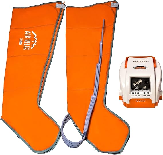 Air Relax AR-1 Professional Compression Boots, Leg Recovery System, Medical Grade Recovery Boots and Pump, 3 Therapy Modes 4 Chambers, for Circulation in Legs and Muscle Relief