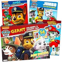 Paw Patrol Coloring and Activity Book Set ~ Bundle Includes 4 Paw Patrol Books with Bonus Stickers ~ 384 Pages Total
