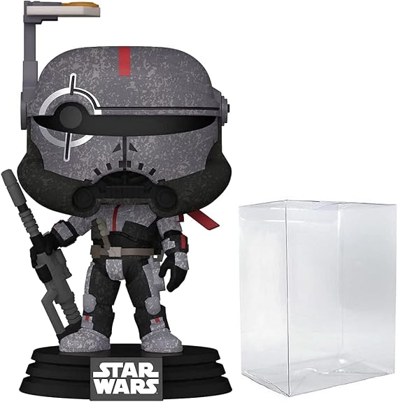 POP Star Wars: Bad Batch - Crosshair Funko ! Vinyl Figure (Bundled with Compatible Box Protector Case), 3.75 inches, Multicolored