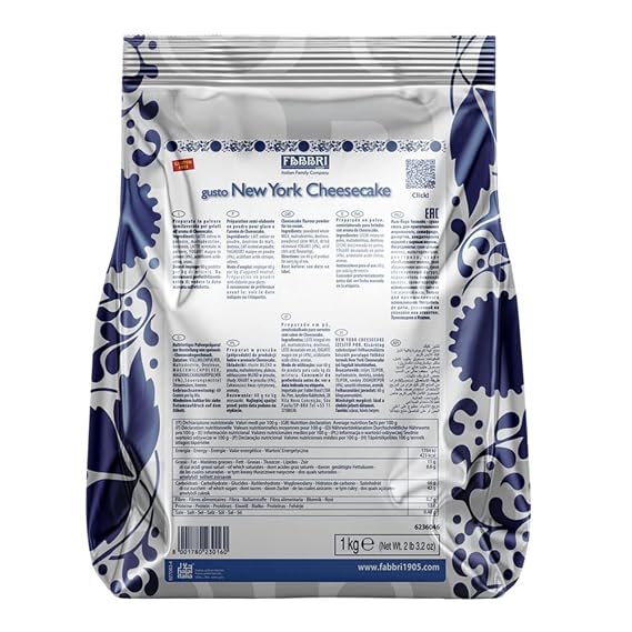 Fabbri New York Cheesecake Flavoring Powder, 2.2lb | For Gelato and Ice Cream