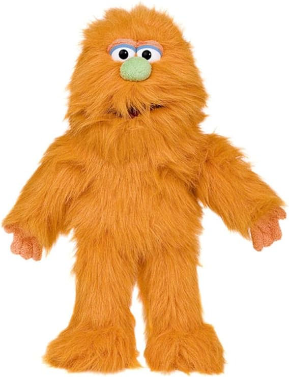 14" Orange Monster, Hand Puppet