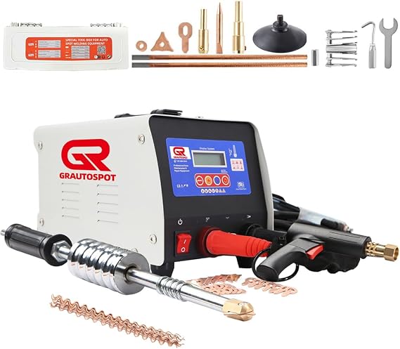 98E Steel Dent Puller, Machine Spot Welder Dent Puller, 3000W Stud Welder Dent Repair Kit for Car Body Dent Repair