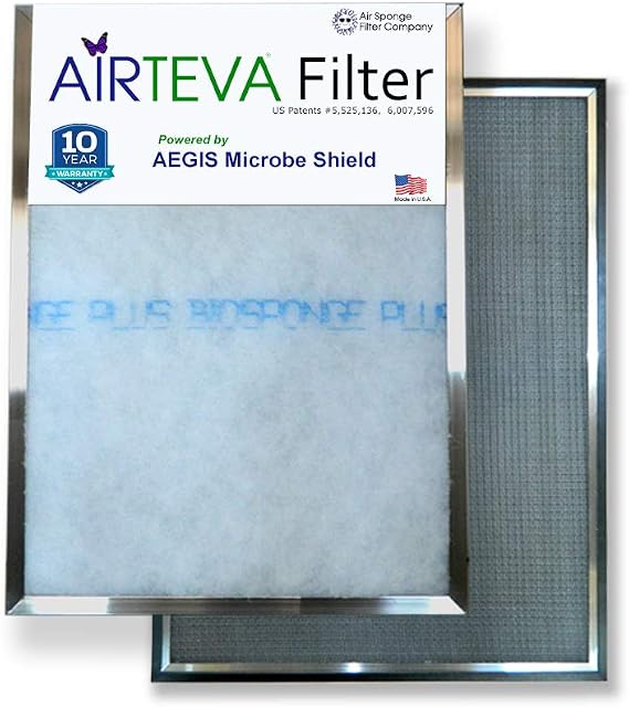 AIRTEVA 21 x 24 AC Filter - Furnace Filter with (1) BioSponge Plus Insert