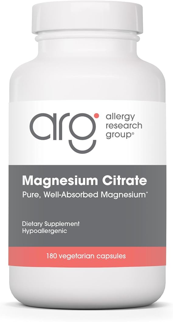ARG Magnesium Citrate 170 mg Bone Health Energy, 180 Capsules