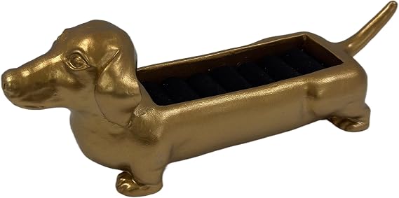 Dachshund resin Trinket Tray for Jewelry - Mini Decorative Dish, Dog Lover Gift, Engagement Ring Organizer,Ring Holder