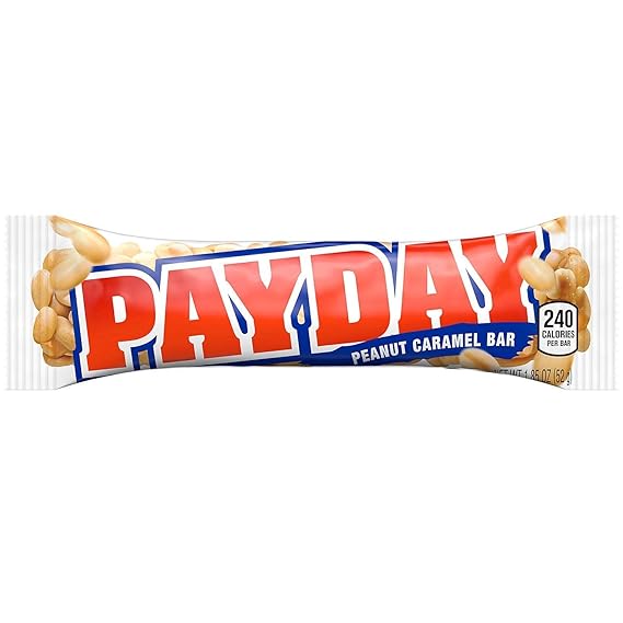 PayDay Peanut Caramel bar, 1.85 Ounce (Pack Of 72),, 72Count
