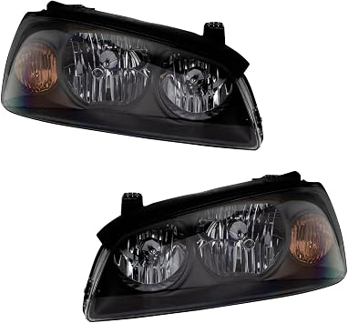 Headlight Assembly Set Headlights Driver & Passenger Side Compatible with 2004-2006 Hyundai Elantra HY2502130 HY2503130