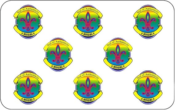 10 x Official Seal with Blacklight Eagle ID Card Hologram Overlay | IDOV_882E