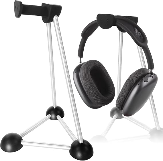 Headphone Stand, Desktop Headset Holder, Desk Earphone Stand, Gaming Headsets, for SteelSeries/Logitech/HyperX/Sony/Beats/Sennheiser/Anker/Xbox, and All Headphones.(Red) (Black)