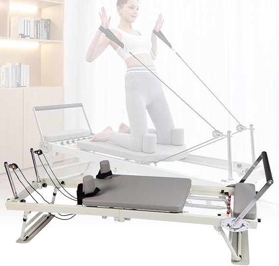 Reformer Pilates Machine, Foldable Pilates Reformer, Foldable Pilates Equipment for Home Workouts, Multifunctional Pilates Equipment