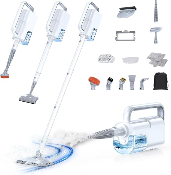 Steam Cleaner, 10-in-1 Detachable Handheld Steam Mop for Multi-Surface
