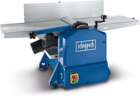 Scheppach HMS1070 Planer Thicknesser (1500 watts 2 HS Planer Blades Pivoting Fence Blade Speed: 9000 min-1 Passage Height/Width: 120-254 mm Max. Chip Takeoff 2 mm)