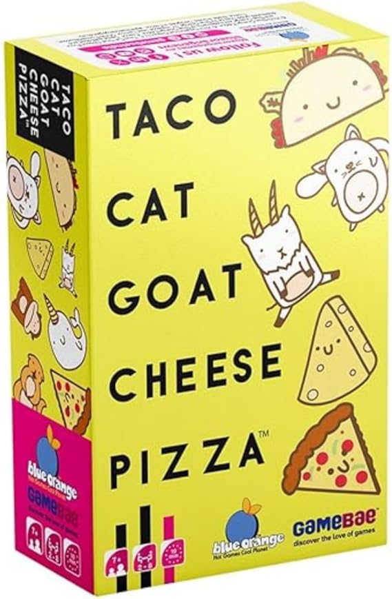 Blue Orange | Pizza de Queso de Cabra de Gato Taco | Juego de Cartas | A Partir de 8 años | 2-8 Jugadores | Tiempo de Juego de 10-30 Minutos – Versión inglesa