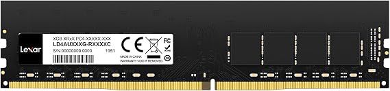Lexar UDIMM 32GB DDR4 RAM 3200 MHz, 288-Pin DDR4 UDIMM Desktop Memory Ram, High-Performance Memory Module Upgrade, PC/Computer Memory, CL22-22-22-52 1.2V