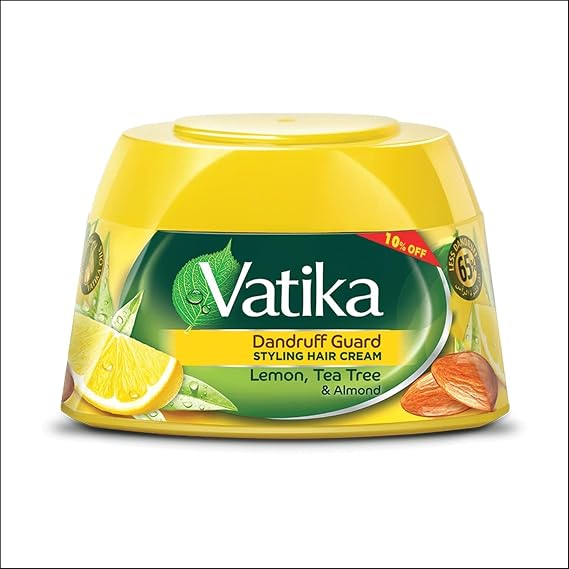Vatika Naturals Nourish & Protect Styling Hair Cream | Henna, Almond & Aloe Vera with Nourishing Vatika Oils - 140 ml / 4.9 oz