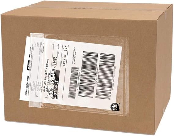 500 Pack UPS Label Pouches 6.5 x 10| Packing List Envelope | Commercial Grade UPS Pouches | Shipping Label Pouches | Mailing Pouches | UPS Pouches | UPS Label Pouch | Labels for Storage Bins