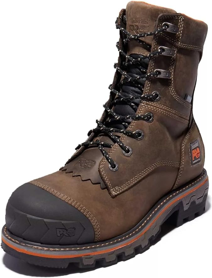 Timberland PRO mens Boondock Hd Logger 8 Inch Composite Safety Toe Waterproof
