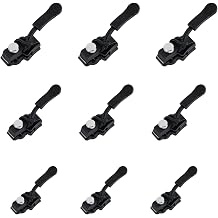 9 Pcs Zip Repair Kit,3 Sizes Zipper Repair Kit,Replacement Zipper Pulls,Removable Universal Zip Replacement,Instant Zips Fixer for Clothes,Jeans,Backpacks,Wallets,Luggage,Suitcases (Black)