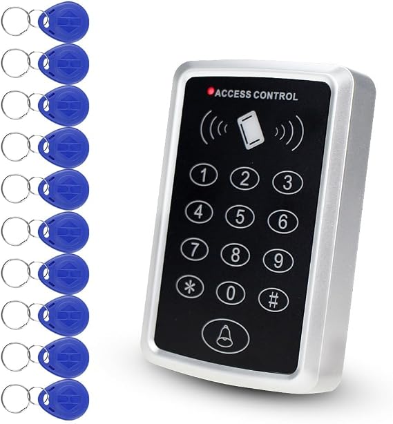 Access Control Keypad Kit, 1000 Users, Card/PIN Entry, with Door Bell