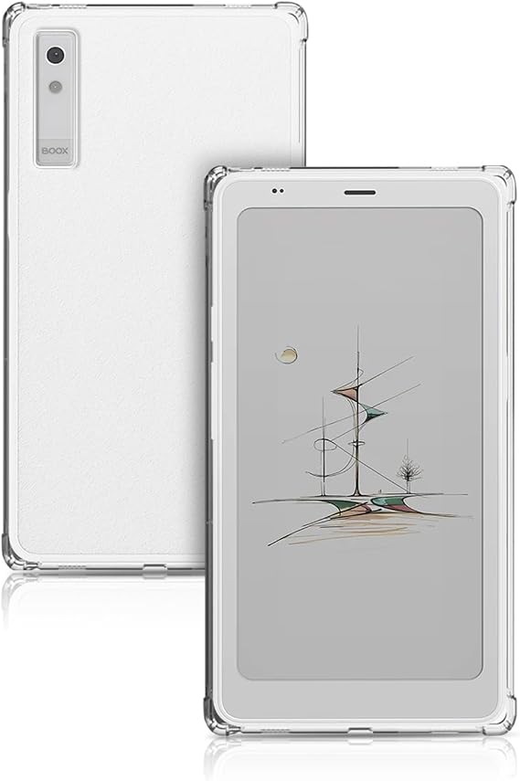 Case for Boox Palma 2 Pro,NOUKAJU E-Reader Protection Case with Pen Slot,Clear TPU,Drop-Resistant,Protection Cover for Boox Palma 2 Pro eBook Reader 6.1inch(Clear)