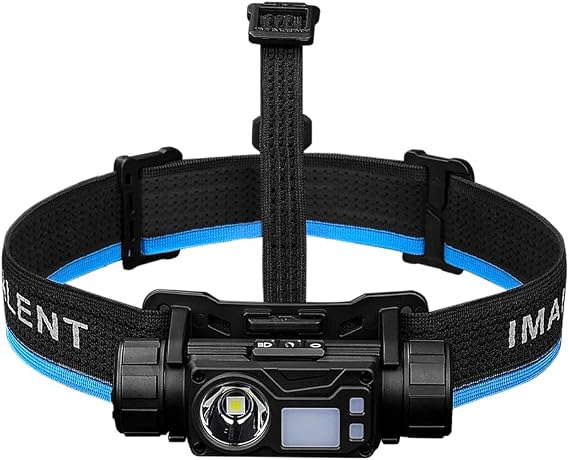 IMALENT HT50 Rechargeable Headlamp, 3000 Lumen Lightweight Flashlight with Red Light, Super Bright Head Lamp for Camping, Outdoor, Running and Hiking