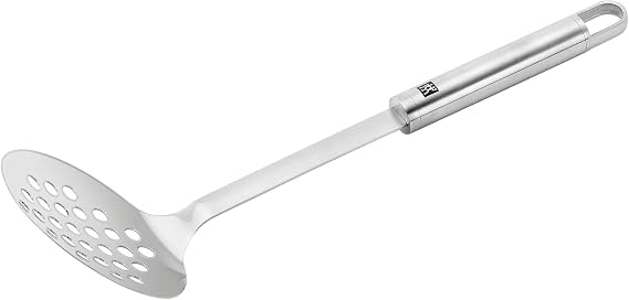 Zwilling Pro Kevgir Yuvarlak Delikli, 33 cm, Metalik Gri, 18/10 Paslanmaz Çelik