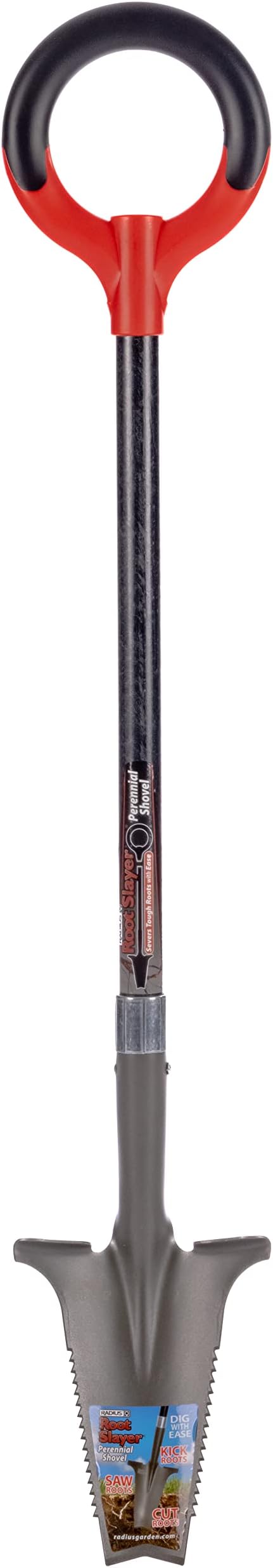 Radius Garden 23311, Root Slayer Perennial Shovel, Red