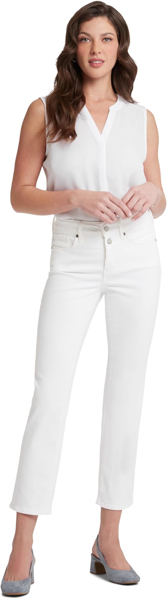 NYDJ Womens Marilyn Ankle Jeans with Slit