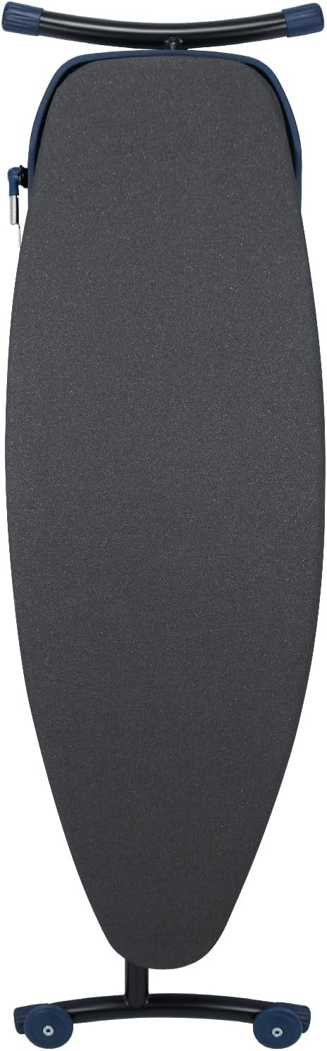 Duwee 18"53" Extra Wide Ironing Board with Retractable Iron Rest | Ironing Board Full Size,Heat Resistant Cover with Thicken Padding,Adjustable Height,Heavy Sturdy Legs and Foldable,Black