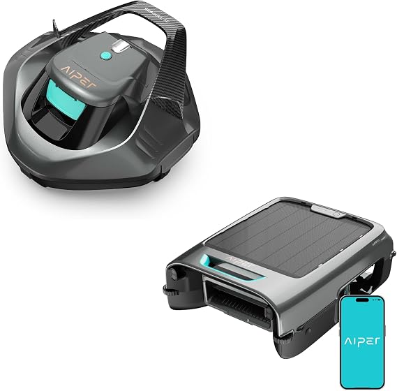 Aiper Seagull SE Cordless Robotic Pool Cleaner & Aiper Surfer S2 Pool Skimmer Bundle