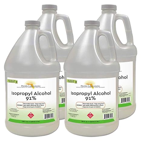 Isopropyl Alcohol Grade 91% - 4 Gallon - Made in USA -