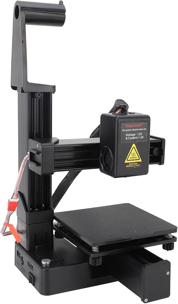 Mini 3D Printer, 3D Printing, High Precision, for Home, School, Office, Hobbyists, and Creative Projects, Black