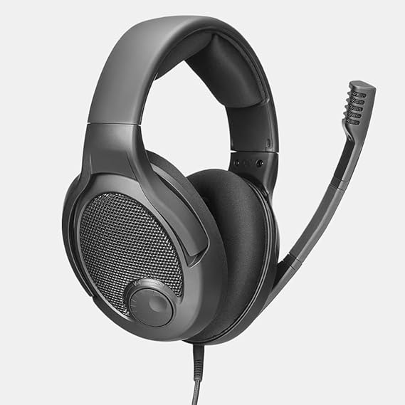 DROP PC38X Gaming Headset Open-Back Over-Ear Design with Noise-Cancelling Mic, Velour Earpads Compatible with PC, PS5, PS4, Xbox, Switch, Mobile Black