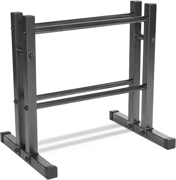 CAP Barbell 24" Dumbbell and Kettlebell Rack Compact Weight Storage for Home Gym, Holds Dumbbells, Kettlebells & Medicine Balls