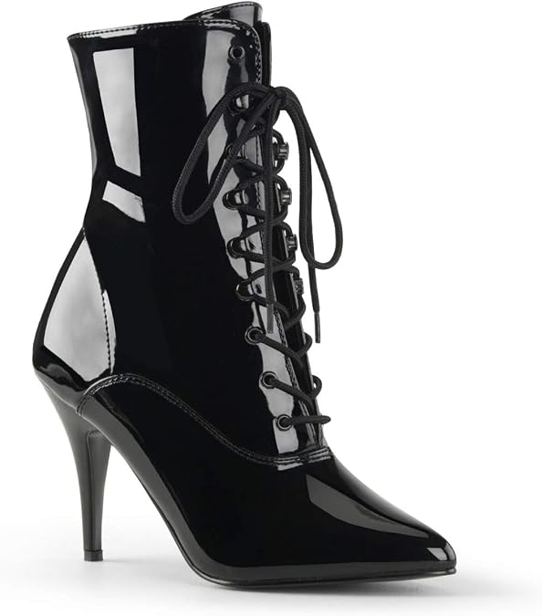 Pleaser Women's Vanity-1020 Ankle Boot,Black