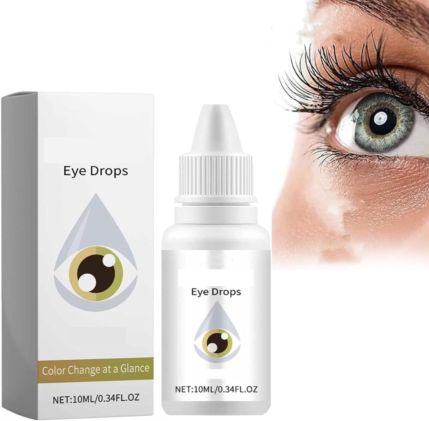 Spectraeye Color Changing Drops,Color Changing Eye Drops,Brighten Your Eye Color,Relieve Eye Fatigue Brown