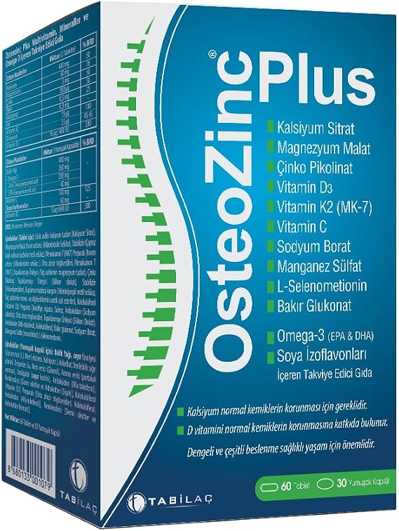 OsteoZinc Plus 30 Kapsül ve 60 Tablet