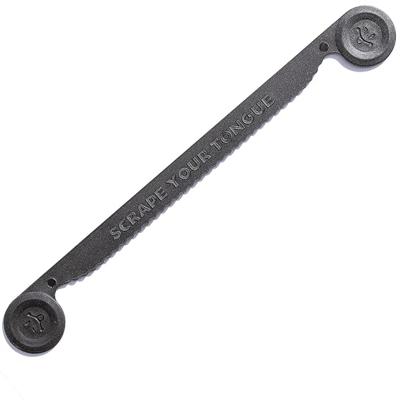 ScrapeYourTongue - #1 Daily Tongue Scraper for Oral Health. 100% Recyclable, Reusable, and Gag Proof Tongue Cleaner (1 Count (Pack of 1))