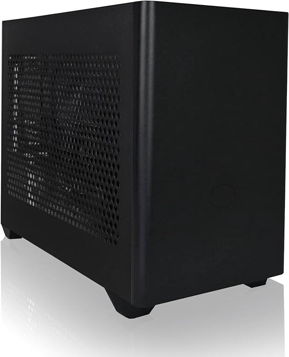 Mini-X Gaming PC - Ryzen 7 5700X CPU, Nvidia Geforce RTX 5060 TI 8G GPU, 32GB RAM, 1TB NVME M.2 SSD, Heat-Pipe Cooler, ARGB Fans, WiFi/AC, mini Case, Windows 11 Black