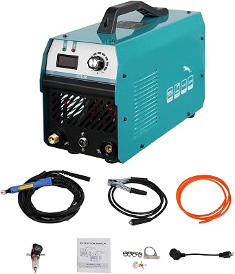 50Amp Plasma Cutter Non-Touch Air Cutting Machine 110220V Dual Voltage Cutting Machine 12 Clean Cut