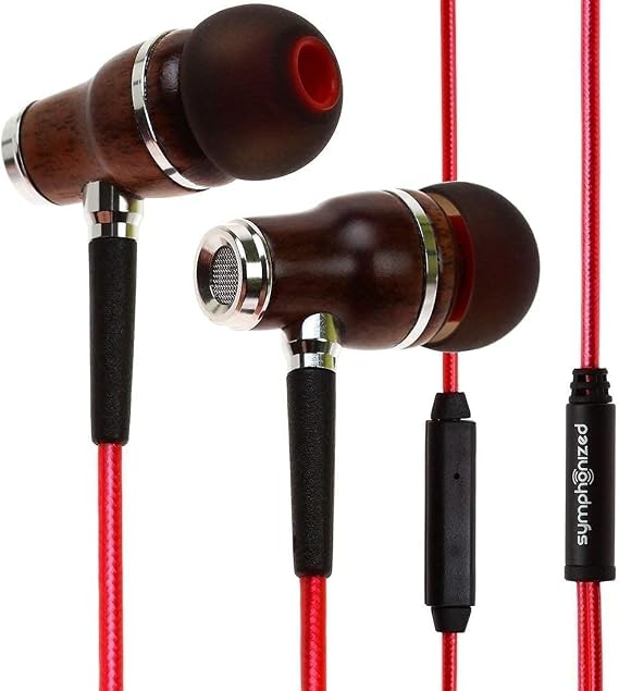 Symphonized Wired Earbuds with Microphone Noise Isolation Ear Buds with Mic, in Ear Headphones Wire for Computer & Phone, Earphones 3.5 mm Jack