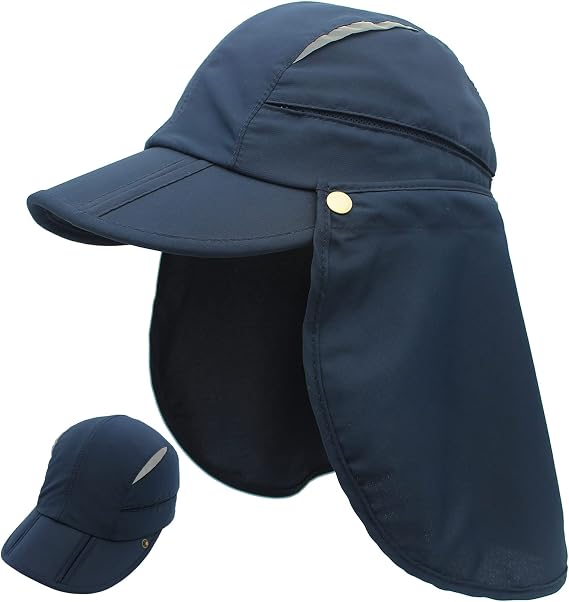 Hat with Neck Protection Removable Multi-Purpose Summer Sun Hat Sun Protection Breathable Quick Drying UV Protection