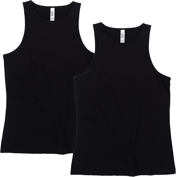 American Apparel Women's CVC Racerneck Style G101CVC Tank (2-Pack)