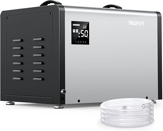 Yaufey 158 Pints Commercial Dehumidifier with Pump for 7500 Sq.Ft. Crawl Space, Basement, Industrial Area, 10-90% RH Humidity Control, 24/7 Running Continuous Drainage, TUV Certified, 5-Yr Coverage