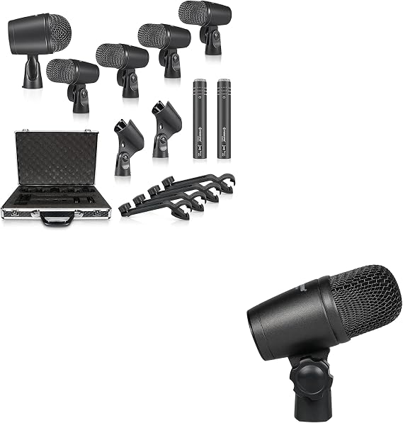 Phenyx Pro Drum Microphone Kit PTD-10 Bundle with PDM34 Bass Kick Drum Mic
