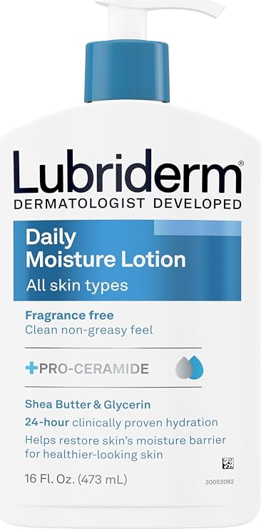 Lubriderm Daily Moisture Body Lotion, Fragrance Free, 16 fl. oz
