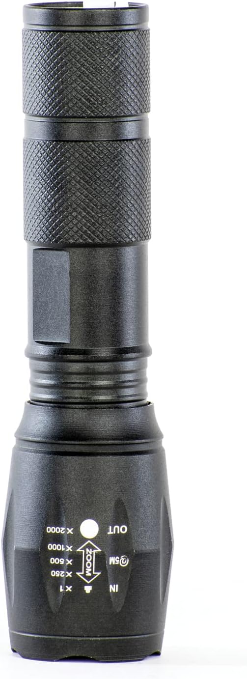 Dorcy 41-4379 200-Lumen Ultra HD Aluminum LED Rechargeable Flashlight with Power Bank