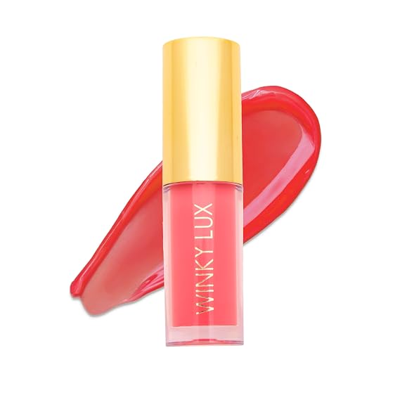 Winky Lux Ultra-Nourishing Tinted Lip Oil - Juicy, Coral Pink