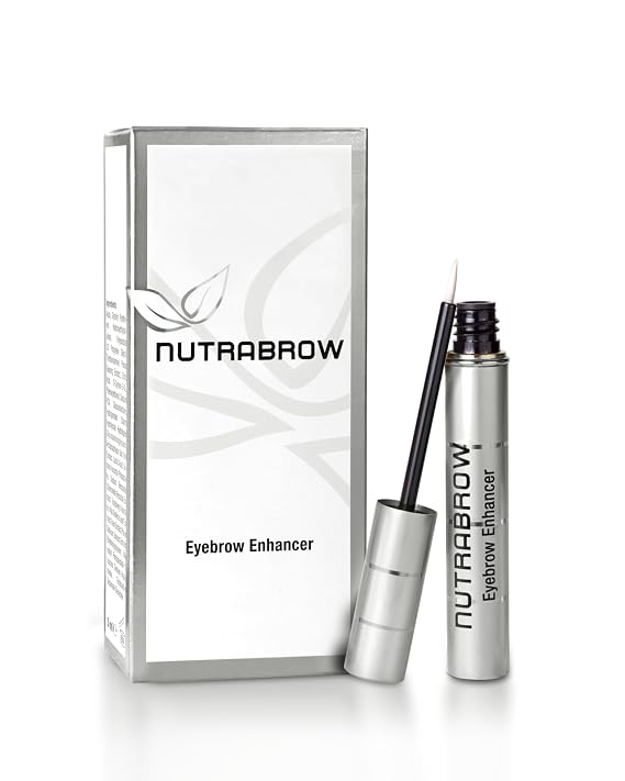 NutraBrow Eyebrow Enhancer - Eyebrow Growth Serum for Thicker Brows in 8-12 Weeks I Eyebrow Serum to Grow Brows I Made in Germany I 3ml