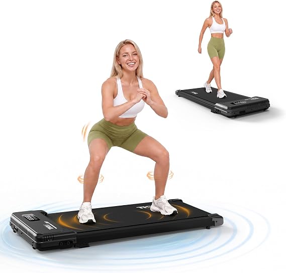 Walking Pad with Vibration Plates - Walking Pad Under Desk with Incline